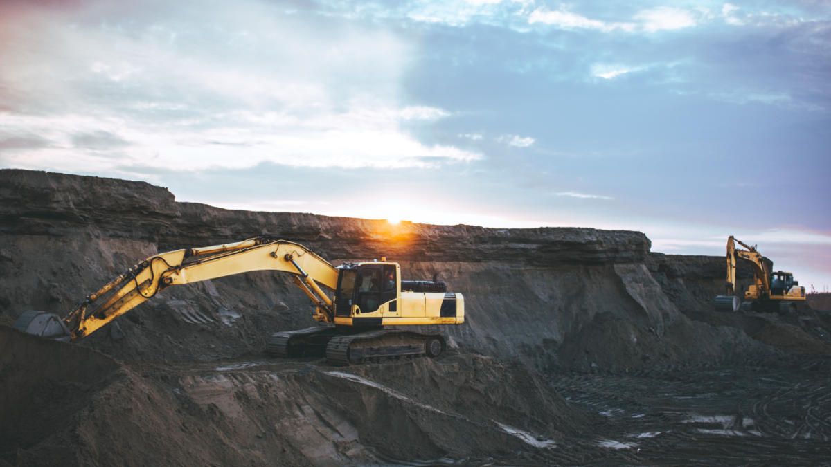 Excavators over the horizon.